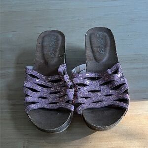 Refresh Lavender Woven Mules